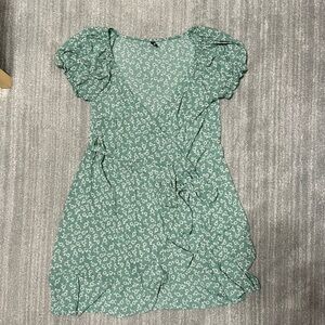 Zaful Green Floral Dress